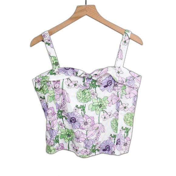 LOFT Tops - Y2K Ann Taylor Loft Floral Sweetheart tank 12
